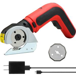 S&F STEAD & FAST Electric Cardboard Cutter Tool 4V, Cordless Electric Scissors for Box, Fabric, Carpet, Power Cutter with Charger, 2 blades included