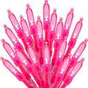 Minetom Pink Mini Christmas Lights - 39 Feet 100 LED Fairy String Lights with 8 Lighting Modes Waterproof Connectable for Indoor Outdoor Xmas Tree Garland Wreath Holiday Valentine's Day Decoration