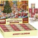 Advent Calendar Puzzle 2024-1008 Pcs Puzzle Christmas Advent Puzzle 2024,Advent Calendar 2024 Boys Family Games for Kids,Adult