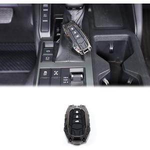 Key Fob Cover Compatible with Toyota Land Cruiser 250 Prado J250 LC250 2024 2025 2026 Accessories, Zinc Alloy Protection Key Fob Case Cover (Black)