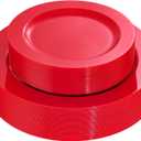 FLOWERCAT 60PCS Christmas Plates - Red Plastic Plates - Heavy Duty Red Plates Disposable for Party/ Wedding - Include 30PCS 10.25inch Red Dinner Plates and 30PCS 7.5inch Red Dessert/ Salad Plates
