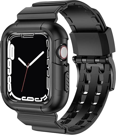 iiteeology Compatible with Apple Watch Band, Rugged Sport iWatch Band for iWatch Series 9/8/7/6/SE/5/4/3/2/1