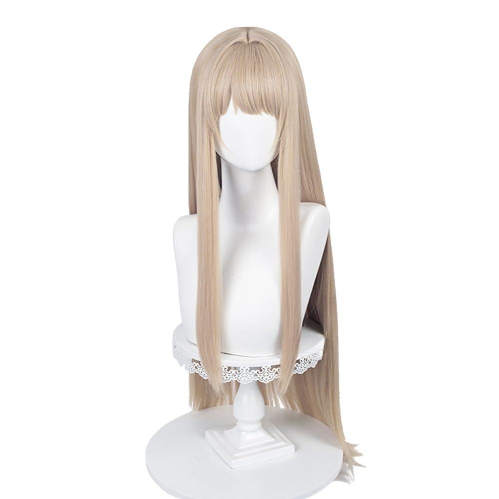 Gradient Cosply Wig Light Linen 90cm 35inch