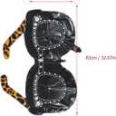 Gadpiparty 3Pcs Large Inflatable Sunglasses Balloons 90S Theme Party Decorations Black Glasses Foil Balloons for Photo Props and Event Supplies