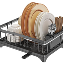 Dish Drying Rack with Detachable Drainboard – Expandable Over Sink Dish Rack, Dish Dryer Rack for Inside Sink,Countertop Dish Drainer with Utensil Holder