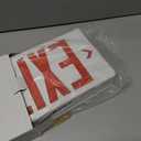 TANLUX Red Corded Exit Sign with 1.0 Meter Plug in Cord, Plug in Exit Sign with Battery Backup Lights for Business, Commerical Emergency Lighting Combo, UL Listed, AC 120/277V, Double Face