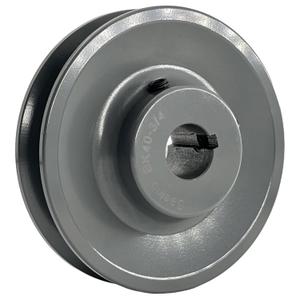 BK40-3/4 Sheaves,v Belt Pulley 3/4 inch bore 3.95" OD,Motor Pulley Cast Iron for A AX B BX 4L 5L V-Belts,BK4034 Pulley