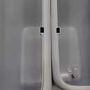 funest 2 Pack Bathroom Trash Can with Lid, 3 Gal/12 L & 2.7 Gal/10L Garbage Can with Pop-Up Lid, Small Spaces Plastic Trash Can, Slim Trash Bin Waste Basket for Bathroom,Rv, Office, White