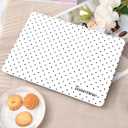 Seorsok Compatible with New MacBook Air 13.6 inch Case M4 M3 M2 2025 2024-2022 Release A3240 A2681 A3113 Touch ID,Premium Cream Textured Black Polka Dot Plastic Hard Shell Case&Keyboard Cover,White