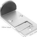 Door Stopper Floor Mount Heavy Duty Door Catch Locator for Exterior Doors Right Open Door Stop Holder Commercial Office Hardware 3.93 X 1.96 X 1.37 in