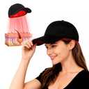 Red Light Therapy for Hair Growth, Cordless Hair Care for Home & Travel, Laser Therapy Cap for Hair Loss, Hair Loss Treatments Hat, Black