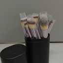 BS-MALL Makeup Brush Set 18 Pcs Premium Synthetic Foundation Powder Concealers Eye shadows Blush Makeup Brushes with black case, A-Champagne