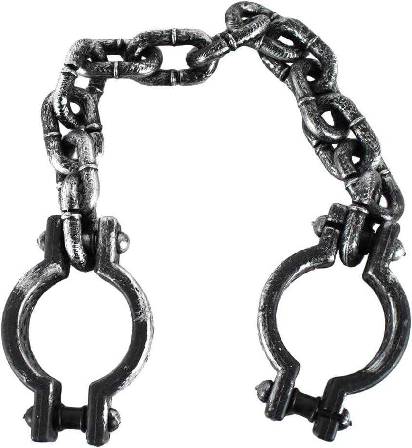 Jumbo Plastic Chain Prisoner Costume Accessory Bachelor Wedding Party (Chain & Shackles)