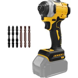 Cordless Impact Driver for Dewalt 20V Battery, Brushless 1/4" Impact Driver, 3-Speed(0-3250 RPM), 3800 IPM Power Impact Drill with LED Light, for Home Improvement Tasks(no battery)
