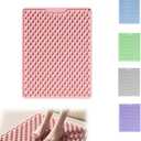 LmlJoo Silicone Cushion Portable Foot Reflexology Pad Foldable Foot Massage Mat Pressure Point Massage Mat Anti-Fatigue Standing Desk Mat Standing Pad Relieves (Pink)