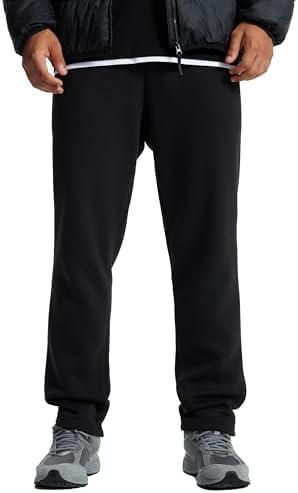 Project Titan Men's Sweatpants Lounge Cotton Casual Sweat Pants Straight Leg Open Bottom Joggers with Pockets, Large
