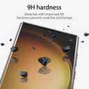 Cutebe 2 Packs Screen Protector for S23 Ultra + 2 Packs Camera Lens Protector with Tempered Glass,Touch Sensitive and Case Friendly