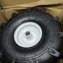 11x4.00-4" Tiller Tire and Wheel, 3/4" Axle Size, 3-1/8" Centered Hub, Compatible with Craftsman & Troy-Bilt Tiller Replacement, 2 Pack-11x4.00-4