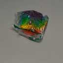 4.5 Inch Large Rainbow Stringy Ball - Silicone Bouncing Fluffy Juggling & Stress Ball for Kids & Adults