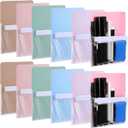 Sherr 12 Pcs Magnetic Pockets for Classroom 6.5'' X 4.7'' Magnetic Pouch Pen Marker Holders Dry Erase Marker Storage for Whiteboard Locker Accessories Refrigerator Home Wall(Macaron Color)
