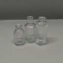 ComSaf Glass Bud Vases Set of 3, Small Flower Vases in Bulk, Mini Ribbed Vases for Centerpieces, Clear Vintage Vase for Table Decorations, Wedding, Party, Receptions, Home Decor (Different Sizes)