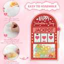 4 x 50 Pack Valentines Day Cards for School Funny Class Exchange Cards Bulk with Clear Treat Bags and Self Adhesive Tape Happy Valentines Party Favor for School Classroom Classmates Parents Teachers Gifts