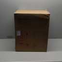 COSIEST Outdoor Antique Cream Side Table Faux Wood, Hand-Painted Wood Stump Stool, Ottomans, Plant Stand, Deck or Garden (1PC, Beige)