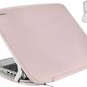 Laptop Sleeve Case 14 inch, Durable Shockproof Protective Computer Cover Flip Case Briefcase Carrying Bag Compatible with 14" HP, Lenovo, Asus, Acer, Notebook, Chromebook Computer, Pink