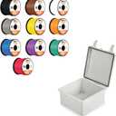 Iron Forge Cable 16 Guage Primary Automotive Wire Assortment 9 Roll 100Ft Copper Clad Aluminum Cable & Waterproof Junction Box Electrical Enclosure & Complete Accessories ABS Plastic IP65 6"x6" x3.6"