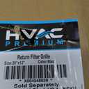 HVAC Premium 20" X 12" Steel Return Air Filter Grille for 1" Filter - Removable Face/Door - HVAC Duct Cover - Flat Stamped Face - Black [Outer Dimensions: 22 5/8" X 14 5/8"]