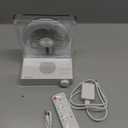 Mydash Desktop CD Player with Bluetooth 5.4 Transmitter & Receiver, FM Radio, Ambient Lighting, Sleep Timer, HiFi Speakers, Aesthetic Home Audio System for Kpop & Audiophiles, White