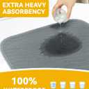 Washable Underpads Waterproof, 4 Pack 18" x24'' Heavy Absorbency Incontinence Bed Pads, Bed Wetting Pads for Babies, Kids and Pets, Soft Reusable Changing Pads for Bed (Gray)