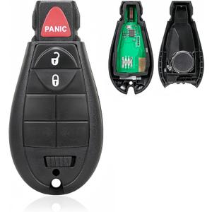 Replacement Keyless Entry Remote Car Key Fob GQ4-53T 433Mhz 46 Chip 3 Button for 2013 2014 2015 2016 2017 2018 Dodge RAM 1500 2500 3500 4000 4500 5500