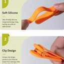 12Pcs Automatic Bookmark, Silicone Smart Book Marks for Reading Women, Men, Kids,Cute Unique Book Markers Bookmark Clip Reading Accessories Gifts for Book Lovers (2blue+2red+2yellow+2green+2pink+2orange)