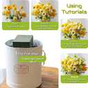 6 Pcs Floral Foam Blocks, 5.5"L x 3.1"W x 1.7"H Plant Foam, Green Dry & Wet Flower Foam for Fresh or Artificial Flower Arrangements, Florist Foam for Wedding, Birthdays, Home Decorations