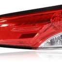 LED Tail Lights Outer Assembly Compatible with 2020-2024 Toyota Corolla Sedan L LE SE, Left Driver Side Rear Light Taillights Replacement # 8156002C10