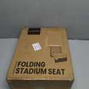 Sheenive Stadium Seats for Bleachers with Back Support, Bleacher Seats with Backs and Cushion Wide, Padded Portable Folding Comfort Stadium Chair with Shoulder Strap for Football Baseball Games
