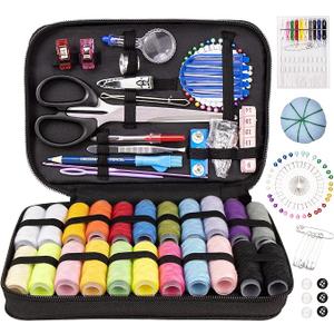 Sewing Kit for Adults, Maxfanay Needle and Thread Kit for Sewing
