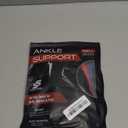 Sleeve Stars Ankle Brace for Women & Men, Ankle Wrap for Sprained Ankle, Compression Sleeve for Plantar Fasciitis Relief, Easy Customizable Support: w/Removable Strap (Single/L:12"-13"/Black)