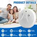 Security Cameras Smoke Detector Hidden Camera Video HD 1080P WiFi Camera Wireless Small Cam Real-Time Spy Camera for Home with Night Vision and Motion Detection