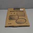 4-Pack 15.7" x 11.8" Silver Serving Trays for Party Set - Oval Floral Engraved Serving Platters, Wedding Birthday Mirror Tray for Summer BBQ, Food, Appetizer, Charcuterie, Cookies, Desserts