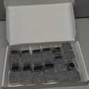 24PCS Square Chair Leg Floor Protectors for Hardwood Floors, Thicken Rubber Chair Leg Cap Covers, Non Slip Furniture Leg Pads to Protect Wood Tile Floors from Scratches and Reduce Noise (Square L(Fit:1.18''-1.57''), Clear Grey)