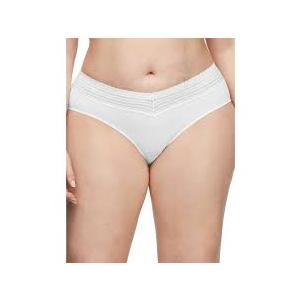 Warner's Women's Blissful Benefits Dig-Free Comfort Waist with Lace Cotton Hipster 3-Pack Ru2263w