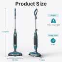 OLIXIS Steam Mop, All-in-One Scrubbing Steam Mops for Floor Cleaning with Rotating Pads, Floor Steamer with 2 LED Lights, 4 Cleaning Modes, Swivel Steering, 16.4 FT Cord, Safe for Hardwood and Tile