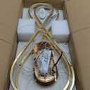 Luxury Modern Gold Dimmable LED Pendant Light - 39.4 inch Height Adjustable Dining Room Chandelier for Kitchen Island