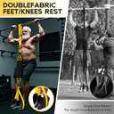 HOXWC Pull Up Assistance Bands, Adjustable Heavy Duty Resistance Band for Pull Up, 3 Pull Up Bands, Comfortable Fabric Feet/Knee Rest, Assistance Bands for Pull-Up, Home Fitness, Body Stretching