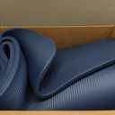 Retrospec Solana Yoga Mat 1" Thick w/Nylon Strap for Men & Women - Non Slip Exercise Mat for Home Yoga, Pilates, Stretching, Floor & Fitness Workouts, 72"L x 24"W x 1"Th