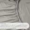 Twin Size Fitted Sheet - Stretchable Jersey Knit Fabric - Snug Fit Up to 15" Deep Pocket Fitted Bottom Sheet - 100% Polyester, Ideal for Relaxing Sleep - Machine Washable, Anti Pilling - London Fog