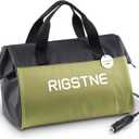 Electric Cooler Bag, 12V Thermoelectric Cooler Warmer Plug in for Vehicles, Portable Refrigerator for Car, RV, and Camping Use, 18L/20 Cans Capacity, Green