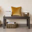 StorageWorks Wicker Baskets for Organizing, Handwoven Storage Basket with Built-in Handles, Banana Leaf Organizer for Home Decor, Set of 2